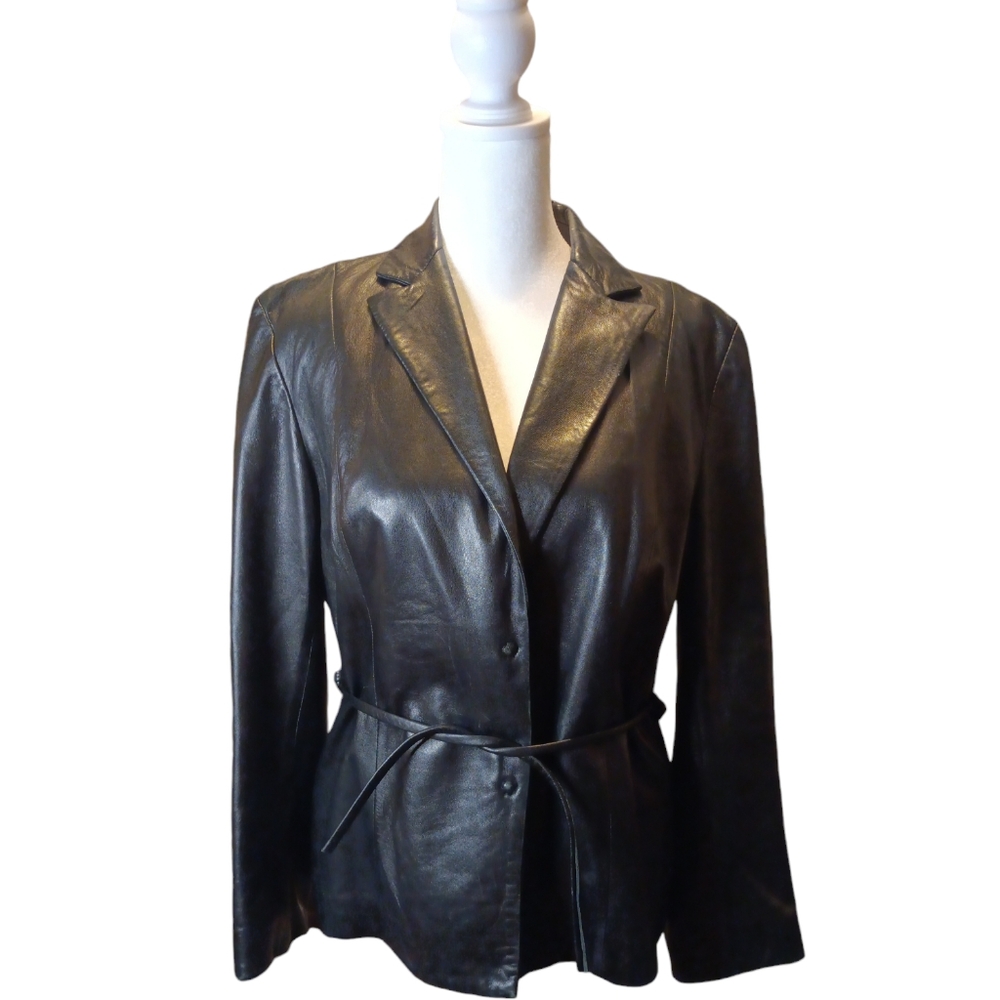 Banana Republic women's brown napa leather Jacket sz. 8. Mint condition gorgeou!